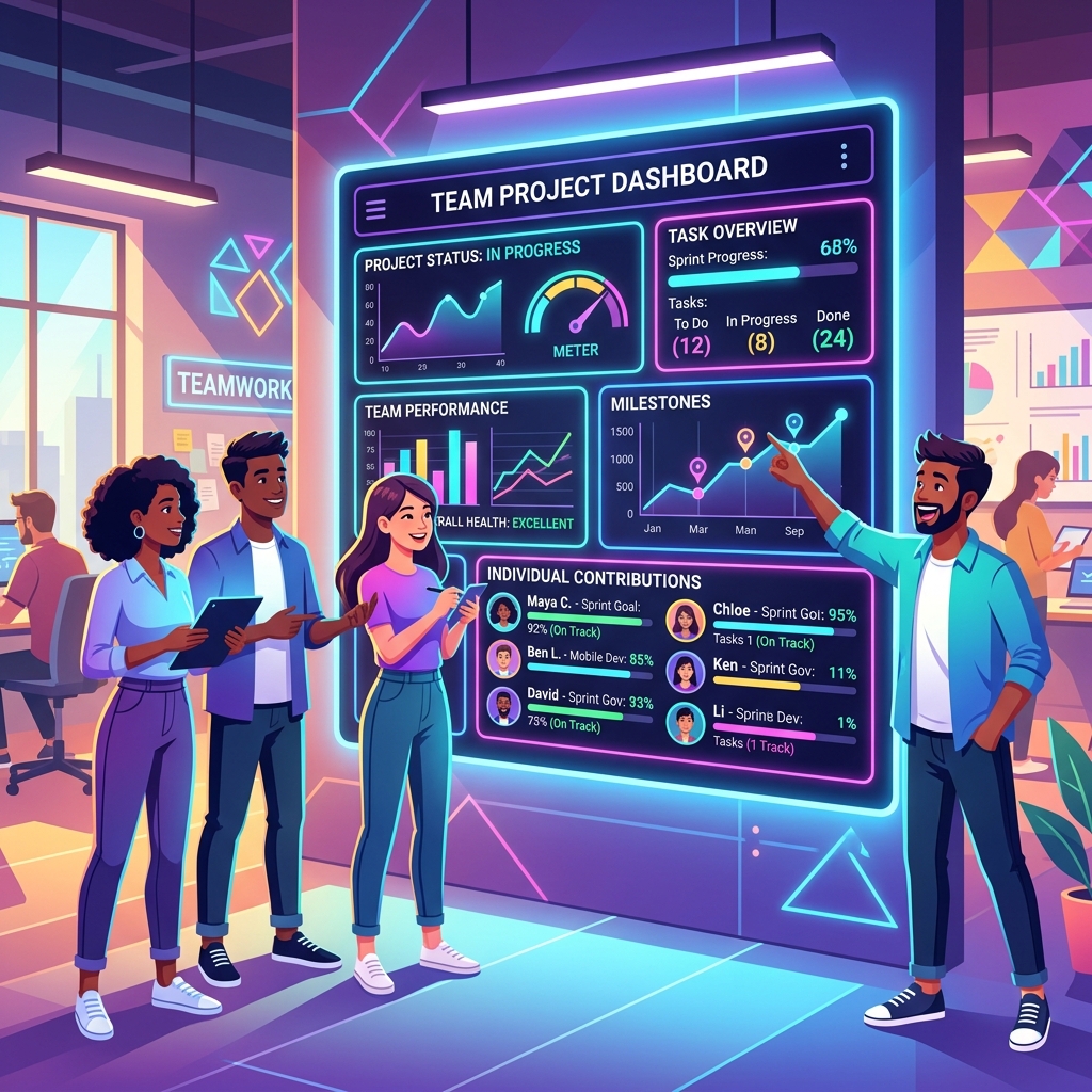 Project timeline dashboard