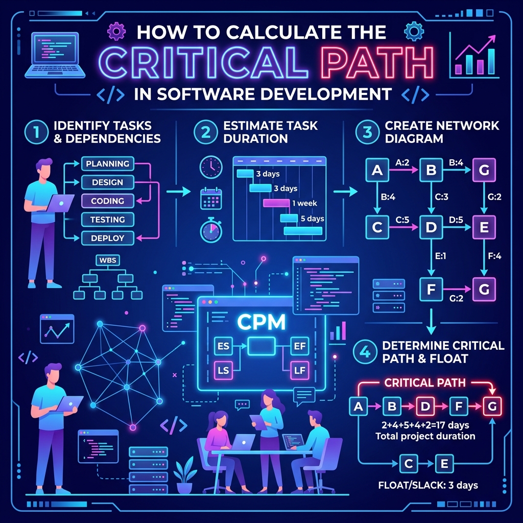 How to Calculate the Critical Path in Software Development — Vedratic