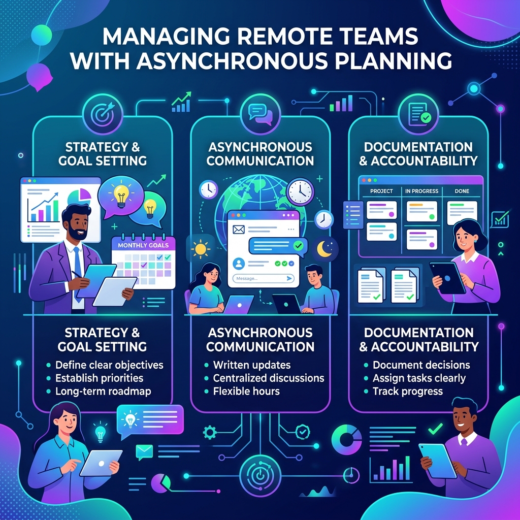 How to Manage Remote Teams with Asynchronous Planning — Vedratic