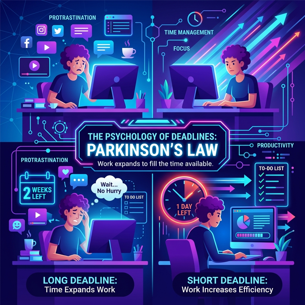 The Psychology of Deadlines: Parkinson's Law — Vedratic