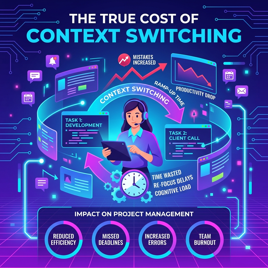 The True Cost of Context Switching in Project Management — Vedratic