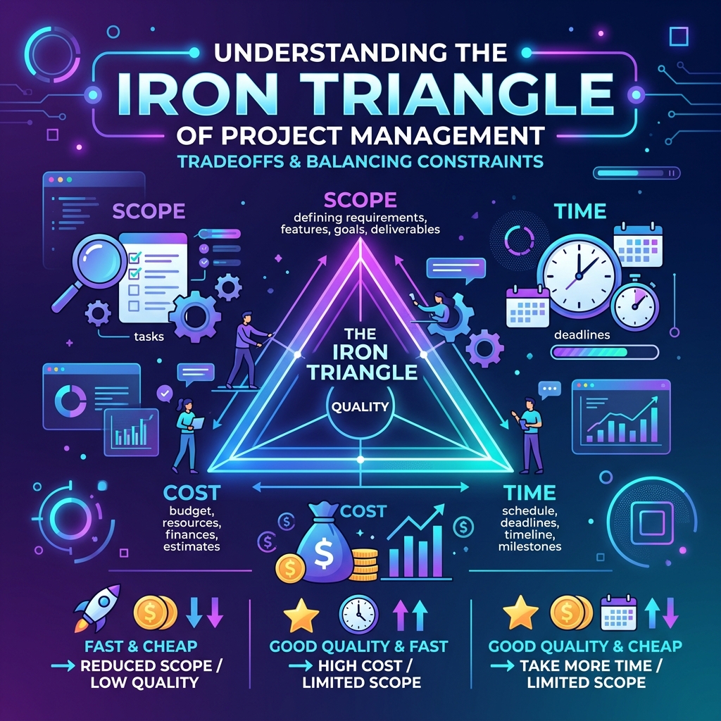 Understanding the Iron Triangle of Project Management — Vedratic