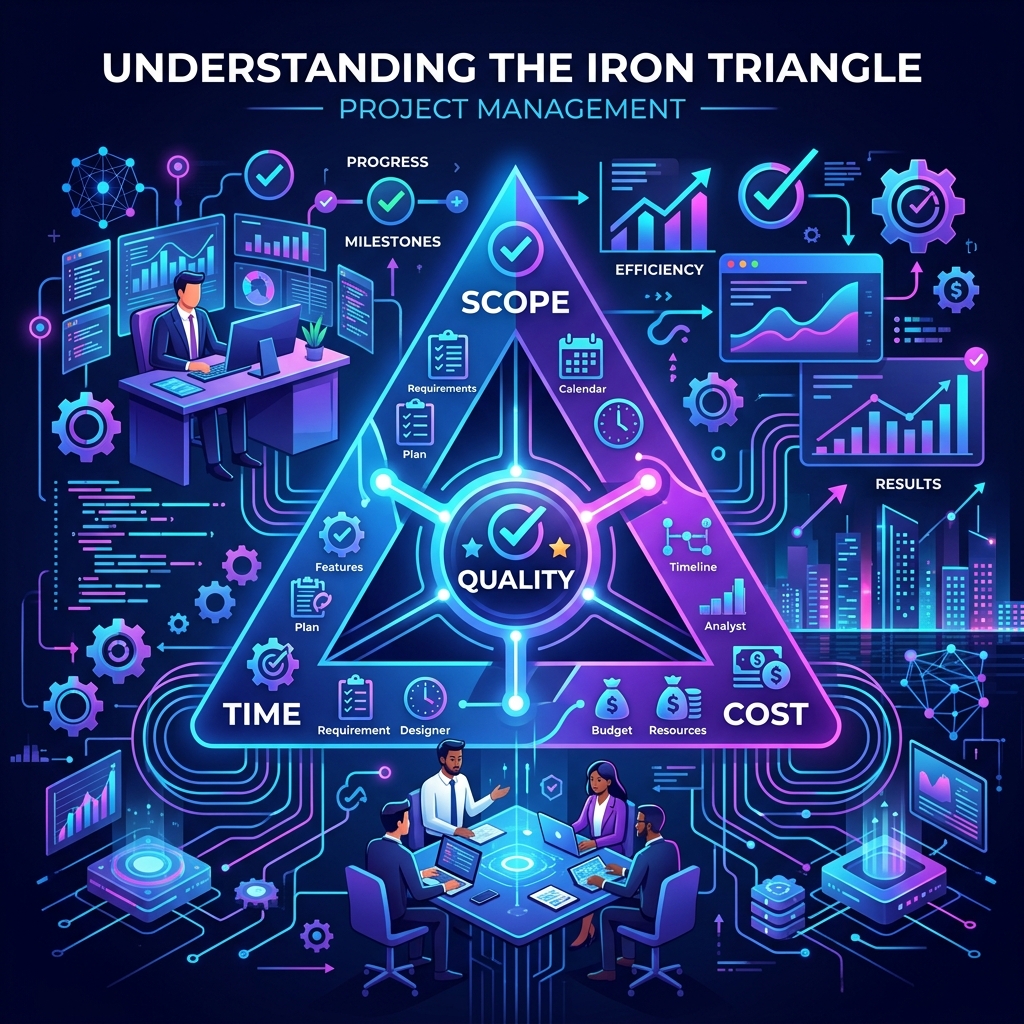 understanding the iron triangle of project management inline visualization